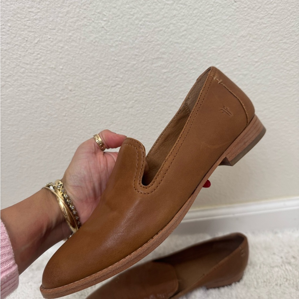 Frye Tan Leather Loafers